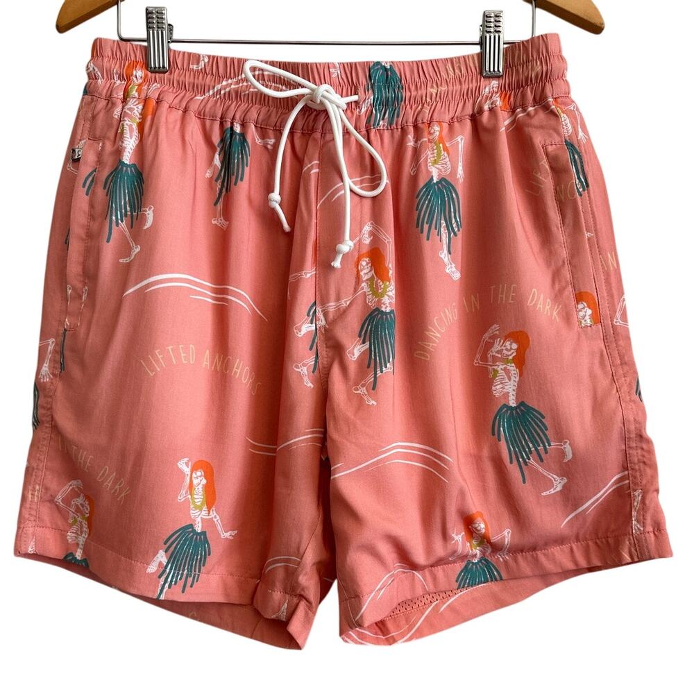 Lifted Anchors “Dancing in the Dark” Skeleton Hula Shorts‎ |Size S Men's NWT